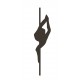 Sticker pole dance jambe deco