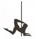 Autocollant mural pole dance