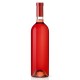 Autocollant bouteille de vin rosé