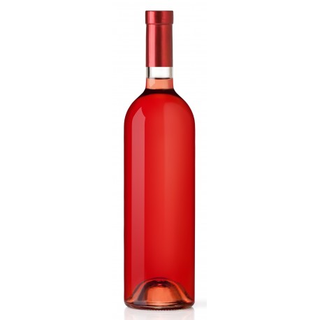 Autocollant bouteille de vin rosé