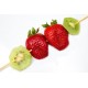 Sticker brochette de fruit kiwi fraise