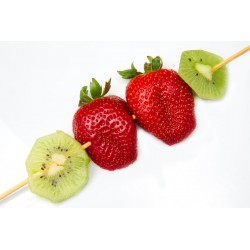 Sticker brochette de fruit kiwi fraise
