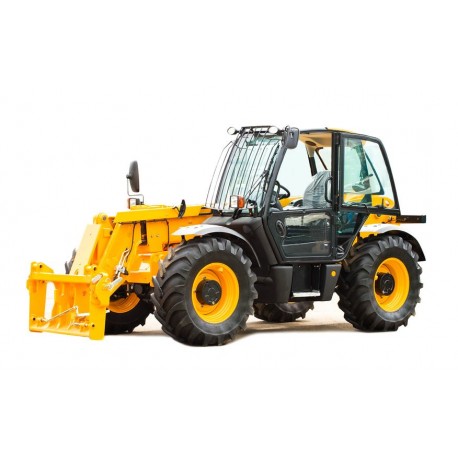 Sticker engin de chantier tracteur jaune