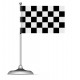 Sticker Drapeau damier noir et blanc