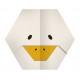 Sticker origami tête oie