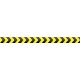 Sticker frise bande jaune noir