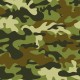 Sticker mural motif militaire vert