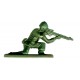 Autocollant militaire soldat vert