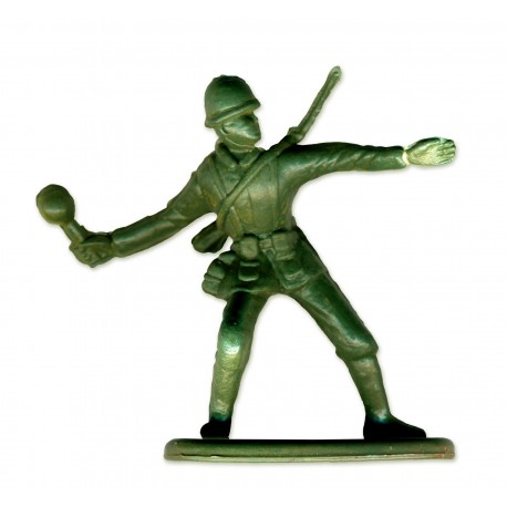 Sticker statue militaire soldat vert