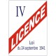 Autocollant Licence 4 restaurant