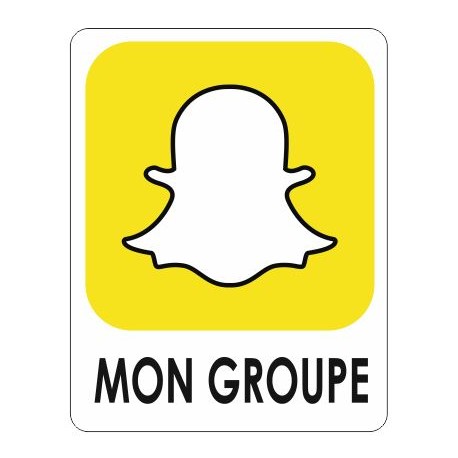 Autocollant Snapchat personnalisé