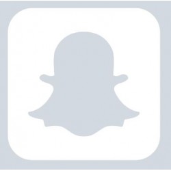 Autocollant Snapchat blanc