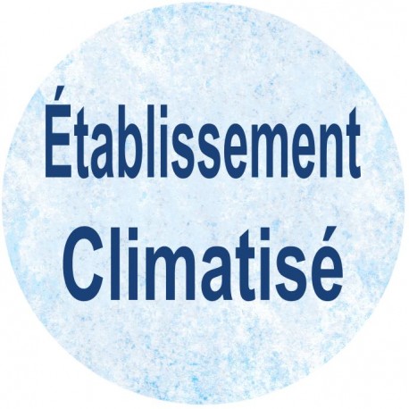 Autocollant Etablissement climatisé