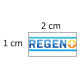 ETIQUETTE REGEN + 2*1 CM Transparent