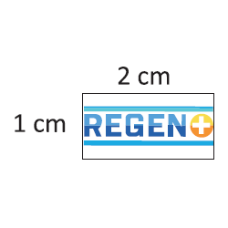 ETIQUETTE REGEN + 2*1 CM Transparent