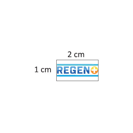 ETIQUETTE REGEN + 2*1 CM Transparent