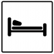 Autocollant Lit hotel