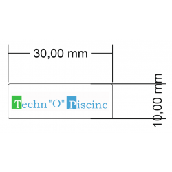 ETIQUETTE PICTO TECHNO PISCINE (transparent) AYAC100716