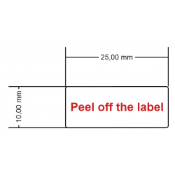 ETIQUETTE PICTO Peel off the label