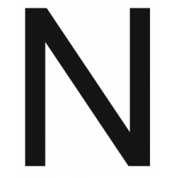 Sticker lettre N