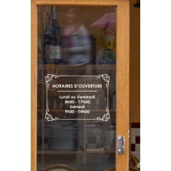 Sticker Horaires personnalisés (modèle N°4)