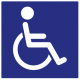 Panneau Handicapé (carré)