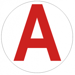 Sticker A - Jeune Conducteur évidé (REFB1037)
