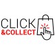 Autocollant click and collect souris