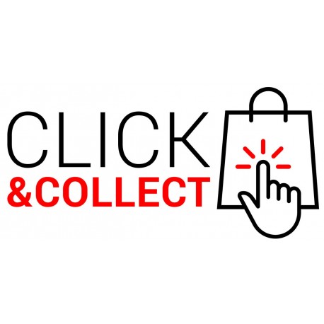 Autocollant click and collect souris