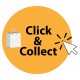 Sticker click and collect Pastille