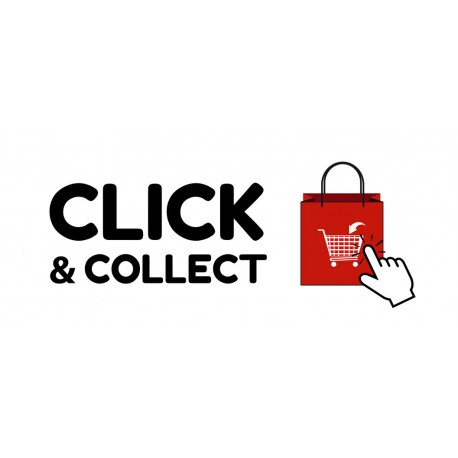 Autocollant click and collect sac