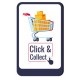 Sticker click and collect telephone