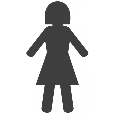 Autocollant toilette handicape