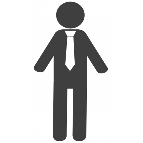 Autocollant toilette Femme