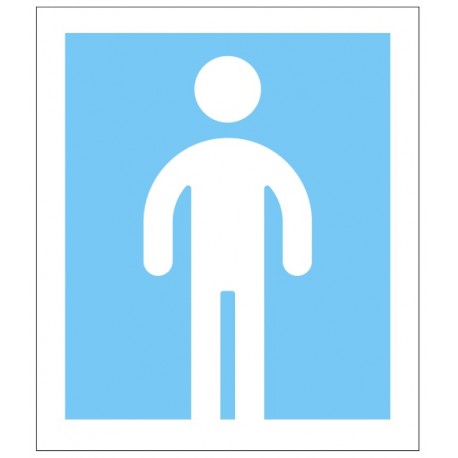 Autocollant toilette Homme