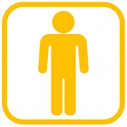 Autocollant toilette Femme couleurs