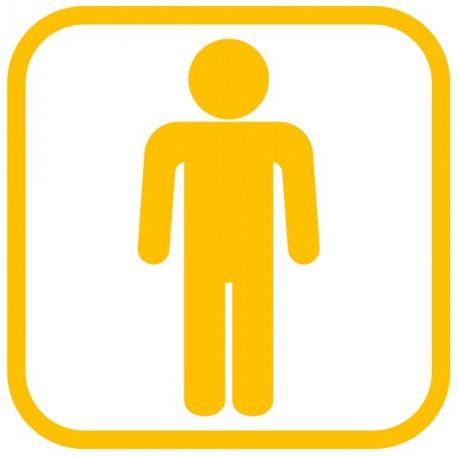 Autocollant toilette Femme couleurs