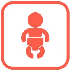 Autocollant toilette Homme couleurs