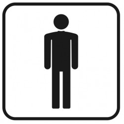 Autocollant toilette Femme classique