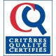 Etiquette Critères Qualité Certifiés série (1 à 15cm)