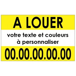 Autocollant A vendre ou A louer à personnaliser