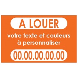 Autocollant A vendre ou A louer à personnaliser n°4