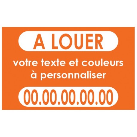 Autocollant A vendre ou A louer à personnaliser n°4