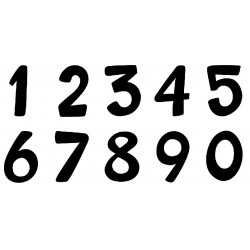 Autocollant Chiffre modèle N°2