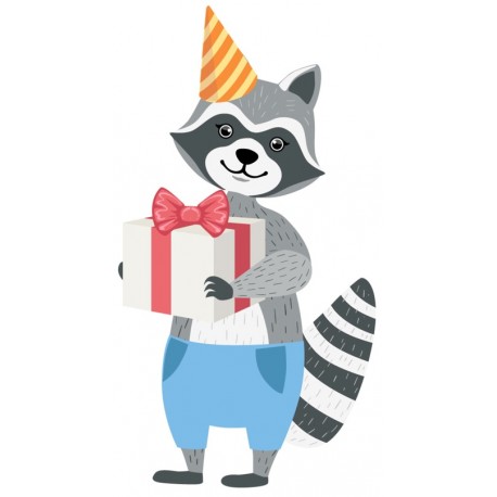 Sticker raton laveur cadeaux