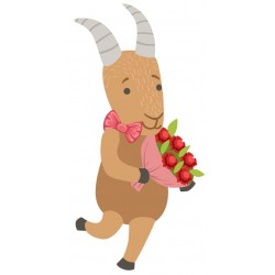 Sticker bouc fete