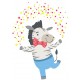 Sticker zebre danse