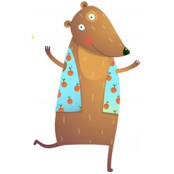 Sticker ourson danse de la joie