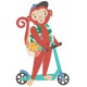 Sticker singe sur trotinette