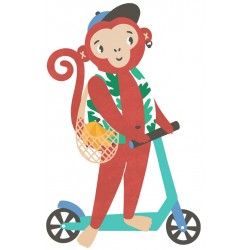 Sticker singe sur trotinette